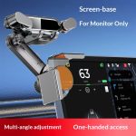 Car large screen display base bracket for car audio system, new energy vehicle phone holder, aluminum alloy car phone holder