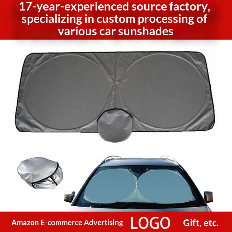 banner0 Manufacturer supplies car windshield sunshades, double-ring front windshield sunshades, and front sun visors. - 图片 1