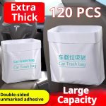 Car trash bags, self-standing car trash cans, car interior trash cans, adhesive disposable storage containers. - 图片 5