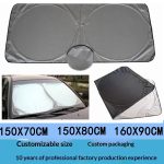 Manufacturer supplies car windshield sunshades, double-ring front windshield sunshades, and front sun visors. - 图片 2