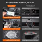 Car air vent phone holder, car dashboard suction cup anti-shake support frame, retractable phone holder - 图片 3