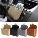 Car air vent storage bag, car storage box, car phone hanging bag, car interior storage box supplies - 图片 3