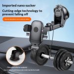 Car air vent phone holder, car dashboard suction cup anti-shake support frame, retractable phone holder - 图片 4