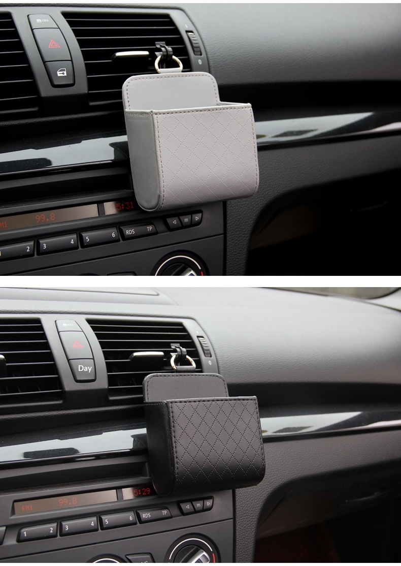 Car air vent storage bag, car storage box, car phone hanging bag, car interior storage box supplies插图9