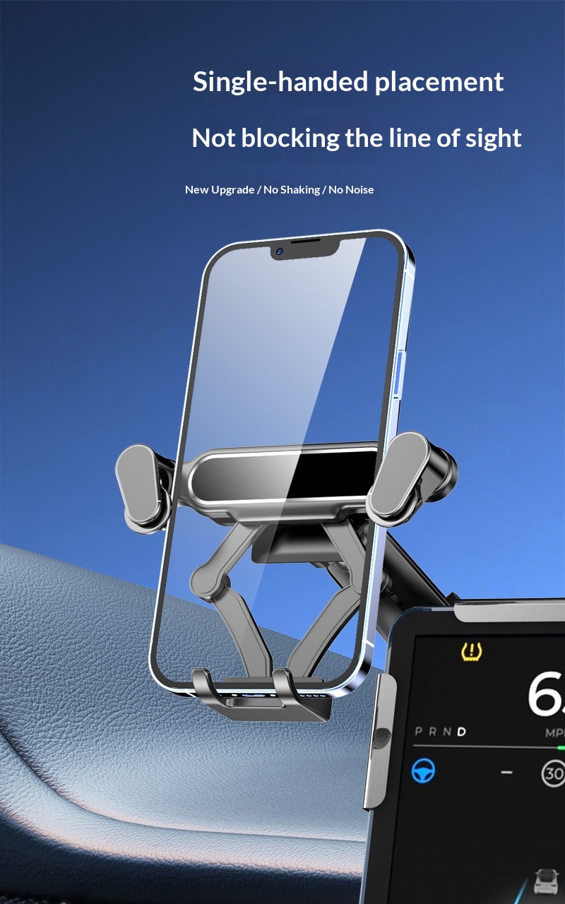 Car large screen display base bracket for car audio system, new energy vehicle phone holder, aluminum alloy car phone holder插图8