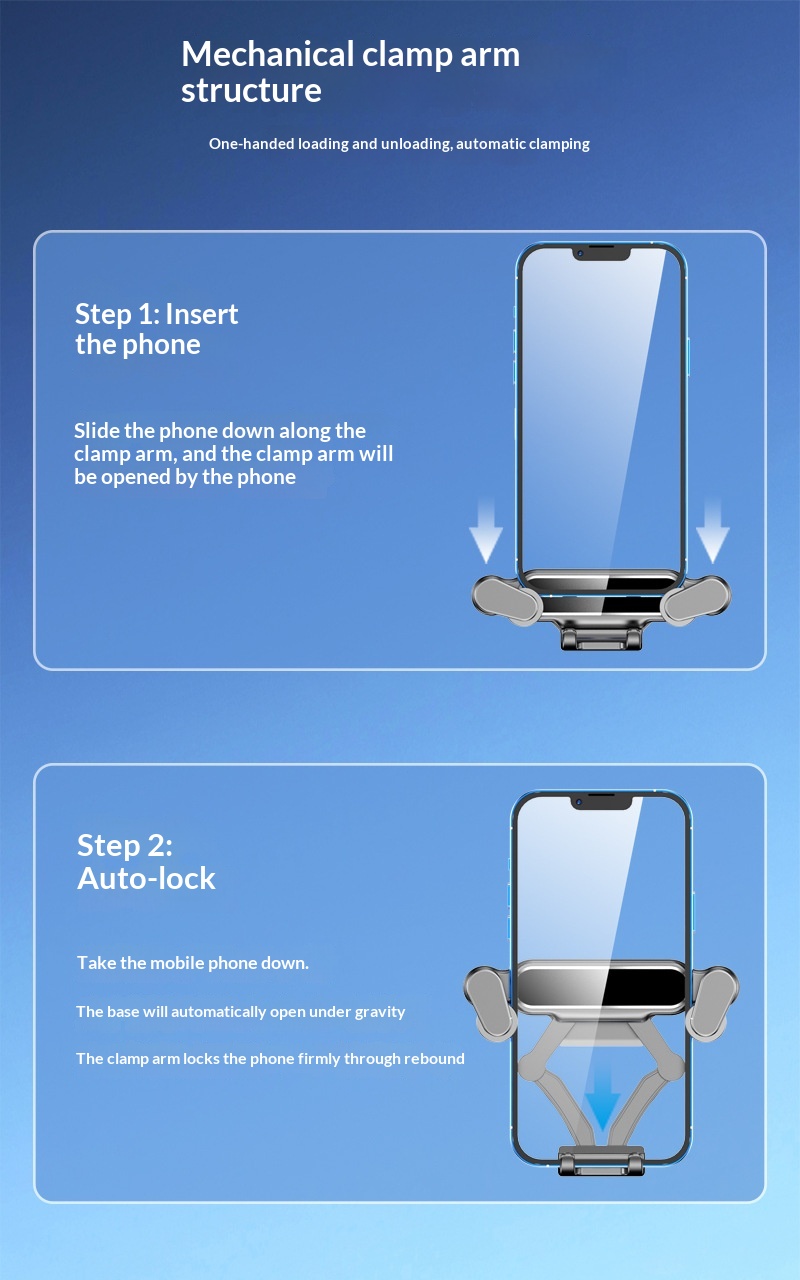 Car large screen display base bracket for car audio system, new energy vehicle phone holder, aluminum alloy car phone holder插图10