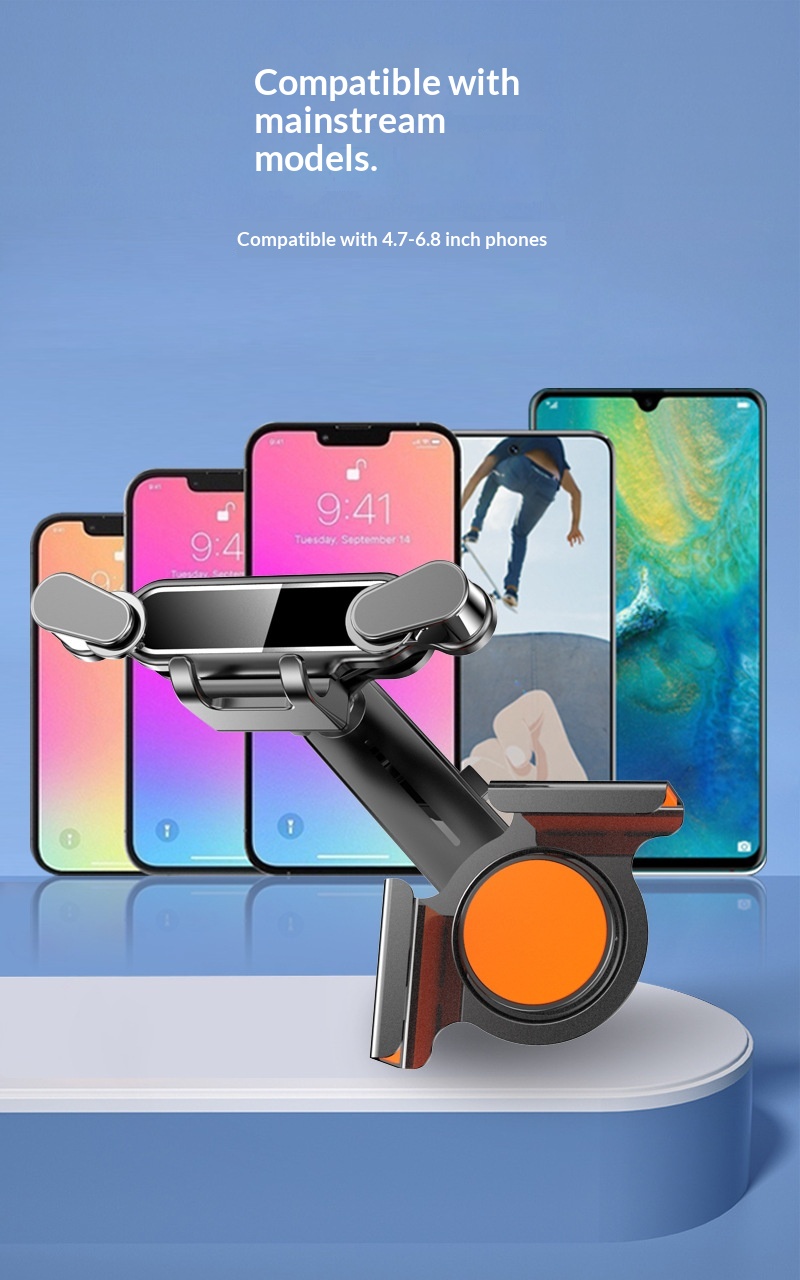 Car large screen display base bracket for car audio system, new energy vehicle phone holder, aluminum alloy car phone holder插图12