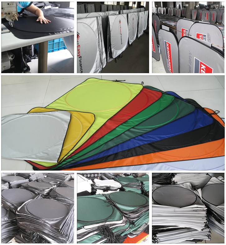 Manufacturer supplies car windshield sunshades, double-ring front windshield sunshades, and front sun visors.插图5
