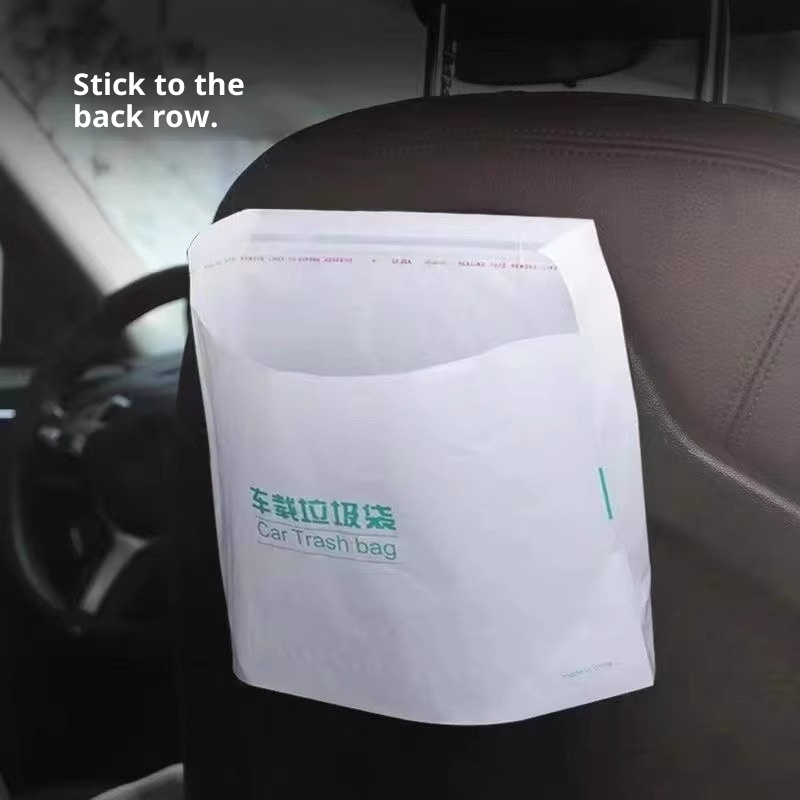 Car trash bags, self-standing car trash cans, car interior trash cans, adhesive disposable storage containers.插图4