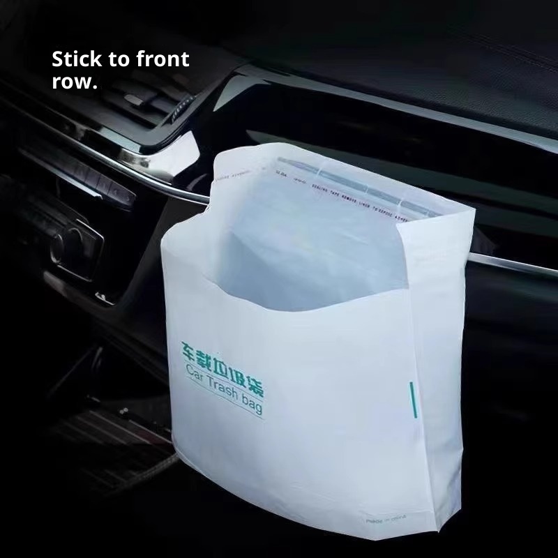 Car trash bags, self-standing car trash cans, car interior trash cans, adhesive disposable storage containers.插图3
