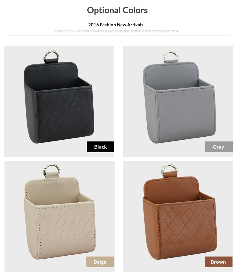 Car air vent storage bag, car storage box, car phone hanging bag, car interior storage box supplies插图7