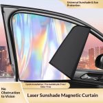 Magnetic sunshade curtain, car window sunshade, car curtain privacy curtain, sun protection, side window anti-strong light sunshade, car stop