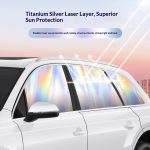 Magnetic sunshade curtain, car window sunshade, car curtain privacy curtain, sun protection, side window anti-strong light sunshade, car stop - 图片 3