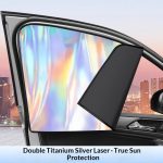 Magnetic sunshade curtain, car window sunshade, car curtain privacy curtain, sun protection, side window anti-strong light sunshade, car stop - 图片 4