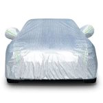 Aluminum foil fleece-lined car cover, full coverage, sun and rain protection, suitable for sedans, SUVs, and pickup trucks, thickened car cover. - 图片 4