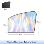 Magnetic sunshade curtain, car window sunshade, car curtain privacy curtain, sun protection, side window anti-strong light sunshade, car stop - 图片 7